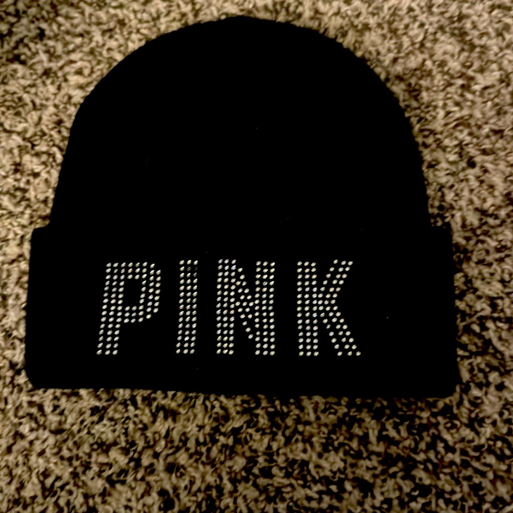 Pink hoodie with rhinestones on the front